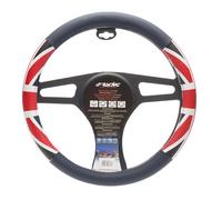 Simoni Racing Couvre-Volant UK Flag - Eco-Cuir Bleu/Rouge/Blanc - 37-39cm