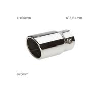 Simoni Racing Embout D'Échappement En Acier Inoxydable Ovale Et Incliné TRX/02