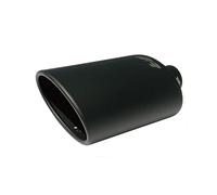 Simoni Racing Embout d'Échappement Ovale/Oblique Noir - 150x100xL255mm - Montage ->37-54mm