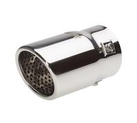 Simoni Racing Embout d'Échappement Rond/Oblique Inox - Ø76xL128mm - Montage ->68mm.