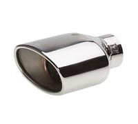 Simoni Racing enjoliveur d'échappement Ovale INOX - 135x85xL185mm - Montage ->60mm, grise