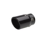 Simoni Racing enjoliveur d'échappement Ovale/Oblique Noir - 76x80xL128mm - Montage ->68mm, noire