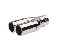 Simoni Racing enjoliveur d'échappement Rond Double INOX - Ø63xL220mm - Montage ->60mm, beige