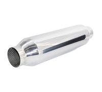 Simoni Racing ESR3 - Silencieux Sport Universel, Sortie Ronde Droite, Silencieux Droit pour Auto en Acier Inoxydable, Longueur 460 mm