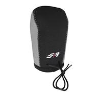 Simoni Racing GKCG Coque universelle pour pommeau de levier de vitesses de voiture en microfibre pour pommeau de levier Noir et gris
