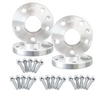 Simoni Racing Kit d'Élargisseurs de Roue en aluminium - 2x15mm(AV) - 2x20mm(AR) (Moyeu 57,1mm) avec boulons de roue - compatible avec Audi, VW, Seat, Cupra divers