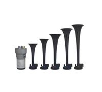 Simoni Racing LEE Trompette électro pneumatique - Klaxon - avec croissants ABS - Général LEE, Rouge noir