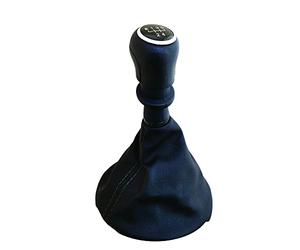 Simoni Racing Pommeau de Vitesse OEM compatible avec Volkswagen Transporter T5/T6 - Noir incl. 2 Schémas de Passage des Vitesses