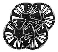 Simoni Racing SCU/15 Lot de 4 enjoliveurs universels Scuba de 15 Pouces, Cache-Roue de Voiture Gris et Noir