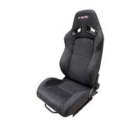 Simoni Racing Siège Baquet Charles - Noir - Réglable des Deux Côtés - in lissières