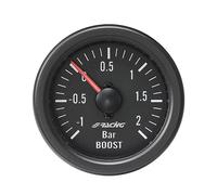 Simoni Racing Spa BV/B Jauge Pression de Suralimentation Mécanique avec capteur, Noir