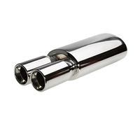 Simoni Racing Spa ES109 Silencieux d'Échappement Ovale Double Thunder, Inox, Dia 60 mm, 590 mm