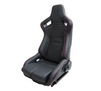 Simoni Racing SRS/11 Siège Sportif Emerson Réglable en éco-Cuir, Noir et Aspect Carbone - Manette de réglage Gauche