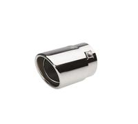 Simoni Racing Embout d'Échappement Ovale/Oblique Inox - 88x82xL125mm - Montage ->74mm