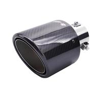 Simoni Racing TRX/121C - Embout d'Échappement Universel, Sortie Simple Inclinée 114 mm, Acier Inoxydable et Carbone