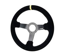 Simoni Racing Volant Universel Carrera - Suède Noir - Diamètre 320mm
