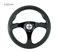 Simoni Racing Volant Universel En Polyuréthane Noir Barchetta Poly Diam 320