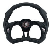 Simoni Racing Volant Universel X5 Poly Pelle - Diamètre 350mm | Eco-Cuir Noir