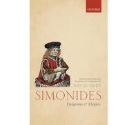 Simonides: Epigrams and Elegies