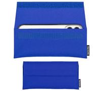 SimonPike New York Étui de protection en feutre, bleu pour téléphone portable, compatible avec Apple iPhone 16 Pro Max, 15 Pro Max, 14 Pro Max, taille S, taille S