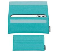 SimonPike New York Étui de protection en feutre pour Samsung Galaxy M53 (Taille E) | Émeraude New York (feutre de laine véritable)