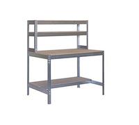 Etabli atelier Bois Métal 1440x1500x750mm galva