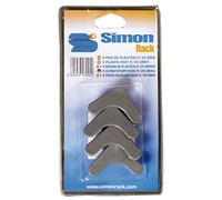 Simonrack 8425437039942 Lot de 4 bases en plastique Gris 215 x 117 x 22 mm