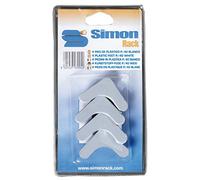 Simonrack 8425437040092 Lot de 4 bases en plastique Blanc 215 x 117 x 22 mm