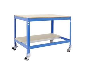 Simonrack BT0 Banc de travail à roulettes en bois Bleu 957 x 910 x 610 mm 280 kg