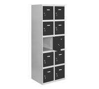 SimonRack Casier Vestiaire Metallique, 5 Porte, 1800x600x500 mm, Gris/Anthracite, 1800x600x500