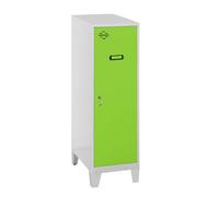 Simonrack Casier Vestiaire Metallique Petit, 1015x400x500 mm, Armoire Metallique Petit, Comprend la Clé, Gris/Vert - Simonlocker