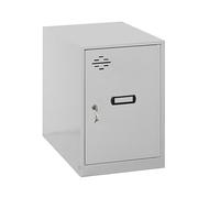 Simon Rack Casier Vestiaire Metallique Petit, 475x300x500 mm, Armoire Metallique Petit, Comprend la Clé, Gris/Scuro - Simonlocker