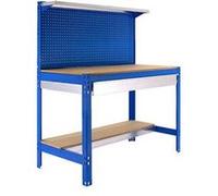 Simonrack - Etabli 3 niveaux/1 tiroir 875 Kg L. 1510 x Ht. 1445 x P. 610 mm KIT SIMONWORK BT3 BOX 1500 BLEU - 448100021156012 - Simonwork Bleu G