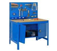 Simon Rack - Kit Etabli avec un verrou 1440x900x600mm Charge 400 Kg - BT2 LOCKER 900 BLEU Bleu G