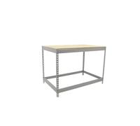 SimonRack Etabli d’Atelier, Capacité de Charge 400 kg, 900x1200x900 mm, Table de Travail Bricolage, Galvanisé/Bois - BT-Basic