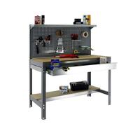 Simonrack – Établi KIT SIMONWORK BT3 BOX 1500 – 3 niveaux, 1 tiroir, 875 kg, 1510×1445×610 mm, gris