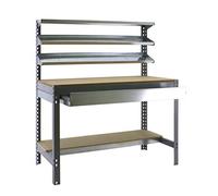 SimonRack 338100945157514 Kit Bt/1 Box 1500 Kit d'Etabli Gris Foncé/Bois Gris G