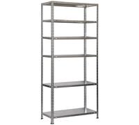 SimonRack Étagère de Rangement et 6 Niveaux, 75 kg Capacité de Charge et Point de Flexion, 2000x900x400 mm, Métal, Étagère Garage, Galvanisé - Advantage