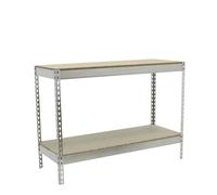 Étagère charge moyenne 500 à 600kg - 900x1500x450 - 2 niveaux Bois - SIMON RACK - 8435104956557
