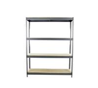 Simonrack - Étagère métallique 4 niveaux - 2000 x 1800 x 600 mm - KIT ECOFORTE CHIPBOARD - Gris - Bois