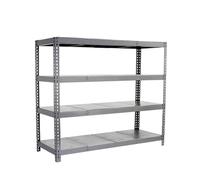 Simonrack - Étagère métallique 4 niveaux - 2000 x 2400 x 600 mm - KIT SIMONFORTE - Gris - Galvanisé