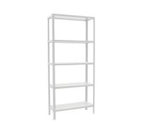 Simonrack - Étagère métallique 5 Niveaux - 1800 x 800 x 300 mm - KIT HOMECLICK Wood Mini - Blanc