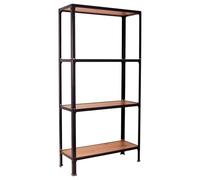 Simonrack Étagère métallique sans vis SIMONHOME Click Wood Mini 4/300 Antracita/CHÊNE