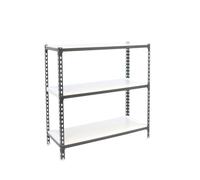 Simonrack Étagère Rangement et 3 Niveaux, 180 kg Capacité de Charge et Point de Flexion, 1000x1000x500 mm, Étagère Charge Lourde, Étagère Garage, Anthracite/Blanc - Simonclick