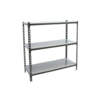 Simonrack Étagère Rangement et 3 Niveaux, 180 kg Capacité de Charge et Point de Flexion, 1000x1000x500 mm, Étagère Charge Lourde, Étagère Garage, Anthracite/Galvanisé - Simonclick