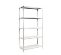 SimonRack Étagère Rangement et 5 Niveaux, 180 kg Capacité de Charge et Point de Flexion, 2000x1000x500 mm, Étagère Charge Lourde, Étagère Garage, Blanc - Simonclick