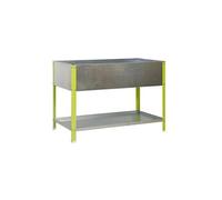 SimonRack - Jardinière galva/vert 200L avec étagère - UrbanGarden Top 850x1200x600 Galva S