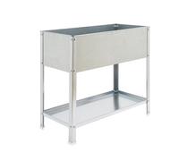 SimonRack Jardinieres Exterieures, Trous de Drainage, Capacité 100 L, 850x900x400 mm Galvanisé -Simon Garden