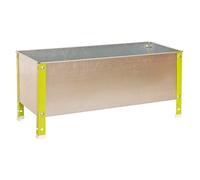SimonRack Jardinieres Exterieures, Trous de Drainage, Capacité 150 L, 410x1200x400 mm Vert/Galvanisé -Simon Garden