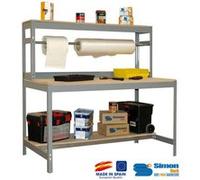 Simon Rack - Kit Etabli 1440x900x750mm - BT-4 900 GRIS FONCE/BOIS